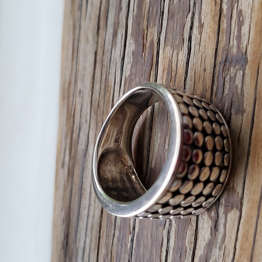Sterling Silver Textured Ring - image 3